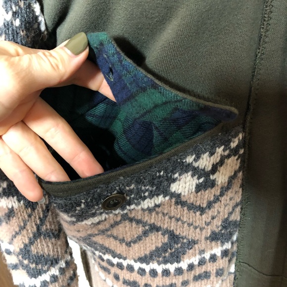 Free People Sweater Jacket Wool Cotton - Picture 8 of 10